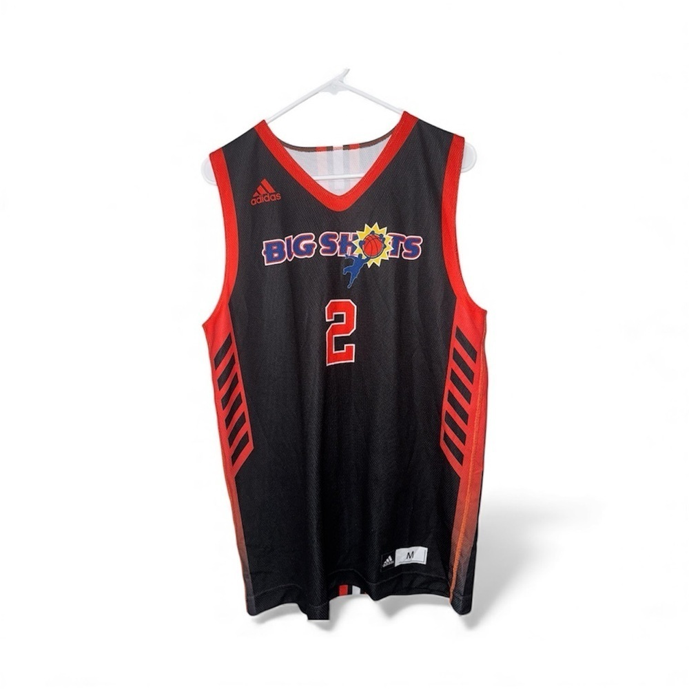Adidas Big Shots Basketball Jersey • Black/Red • Size M